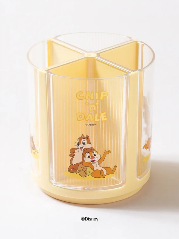 [DAISO] Disney Chip 'n' Dale 4-Part Rotating Pen Holder / 디즈니 칩앤데일 4분할 회전 펜꽂이