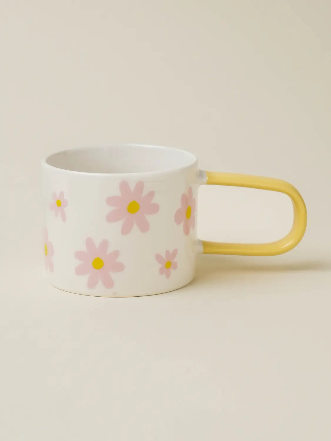 [DAISO] Spring Blossom Long Handle Pattern Mug 310 ml / 봄꽃 롱 핸들 패턴 머그 310 ml