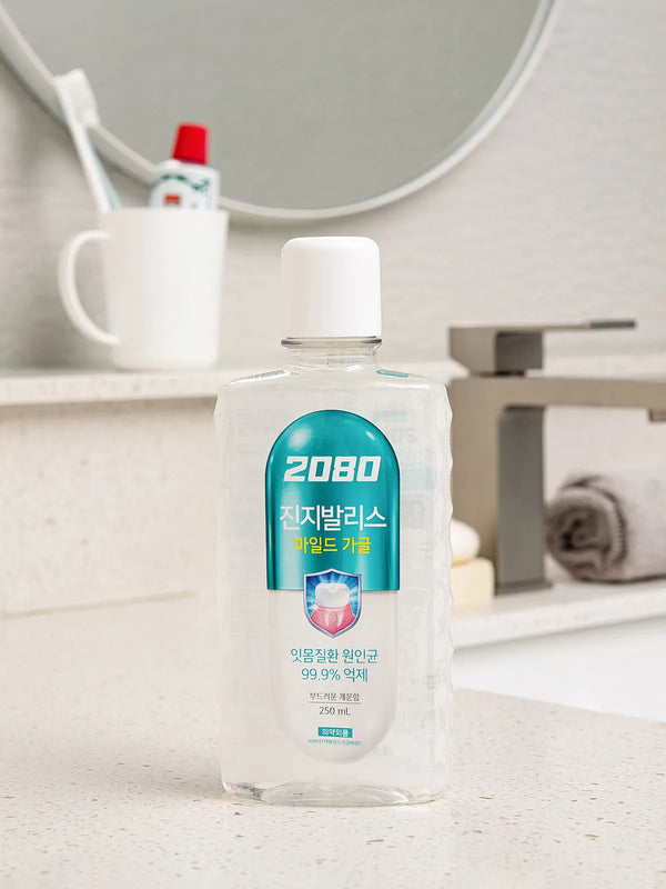 [DAISO] 2080 Jinjivalis Mild Mouthwash, 250ml / 2080 진지발리스 가글 250 ml 마일드