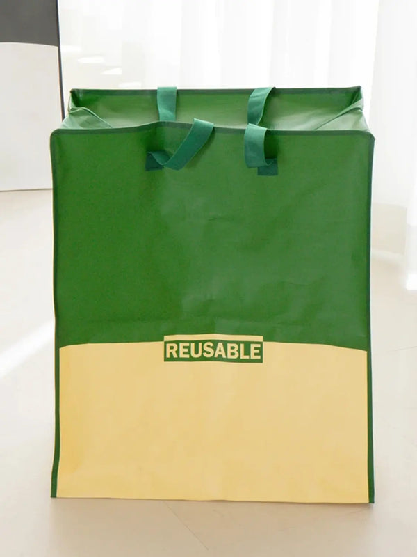 [DAISO] Simple Zipper Vertical Tapolin Bag L / 심플 지퍼형 세로 타포린 백 L