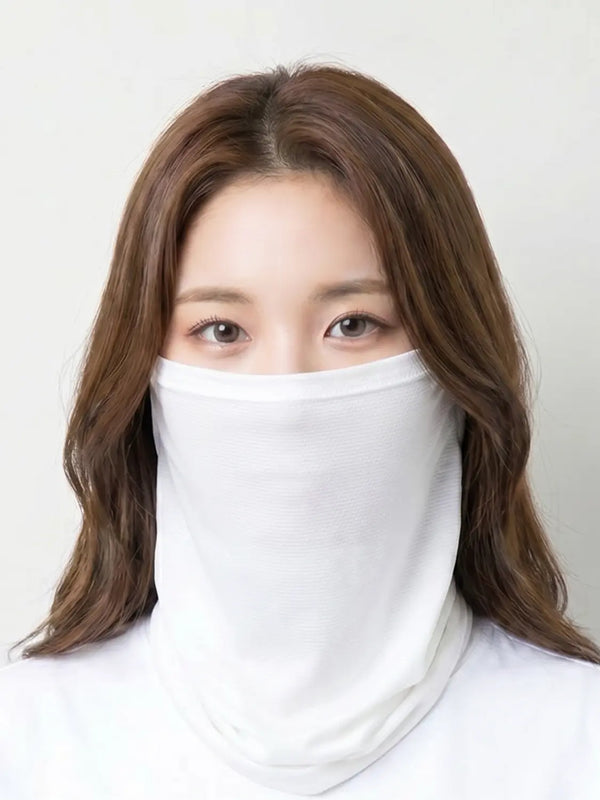 [DAISO] Jacquard Sports Scarf - White / [UV 최대 98% 차단] 자카드 스포츠 스카프 화이트