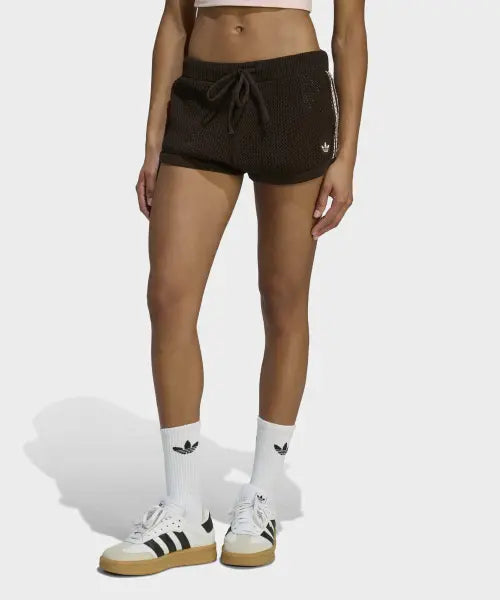 [ADIDAS] CROCHET SHORTS      AUCO / 니트 크로셰 숏 팬츠 - 아우라커피 / KE0197