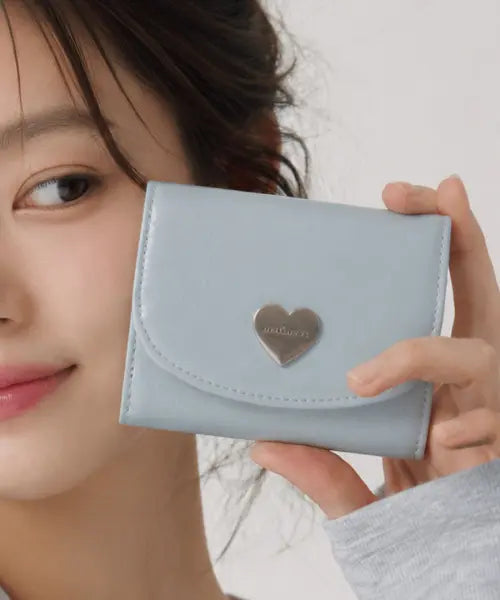 [MATINCOX] Heart Fold Wallet - Sky