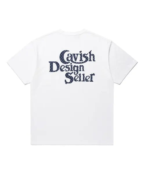 [CAVISH] STAR SELLER LOGO SS TEE[WHITE] / STAR SELLER LOGO SS TEE WHITE(CV2GMUT527A)
