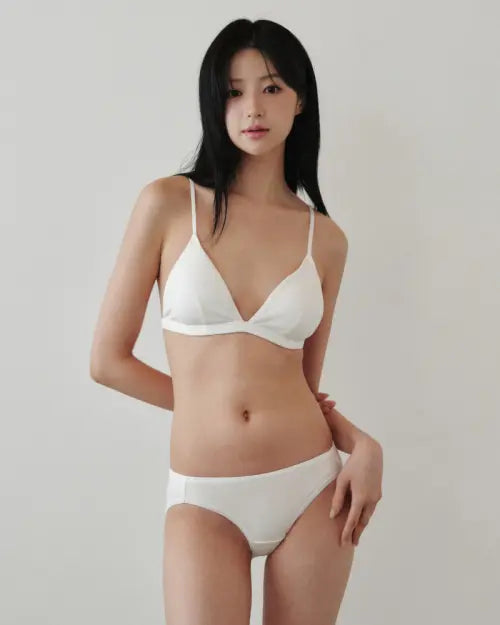 [8FTER] Halter Neck 3-Way Bra & Wire-Free Fit Panty Set - 4 Colors / 홀터넥 3way 브라 \u0026 와이 프리 핏 팬티 세트 - 4Colors