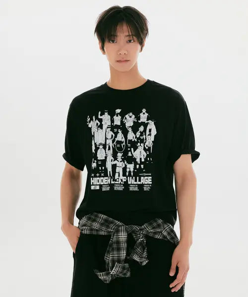 [SPAO] Naruto Short Sleeve T-shirt (Mix) / [나루토] 반팔 티셔츠(Mix)_SPRLG37U22