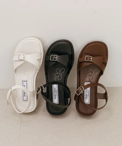 [MAC MOC] Melia EVA Platform Buckle Sandals / Melia 멜리아 EVA 플랫폼 버클 샌들_3colors (3cm)