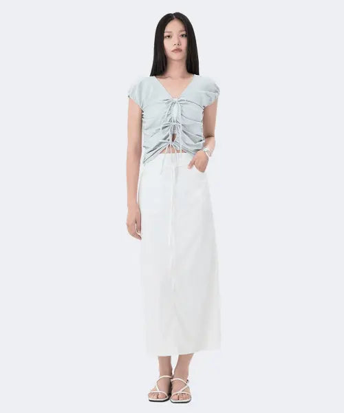 [MIXXO] Belted Long Skirt / 벨티드 롱 스커트_MIWWHG91TS