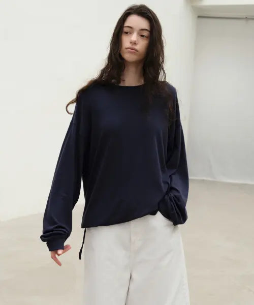 [LEVAR] Light Cotton Relaxed T-shirt - Classic Navy