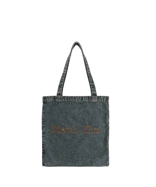 [MATIN KIM] MATIN STITCH DENIM ECOBAG IN BLACK
