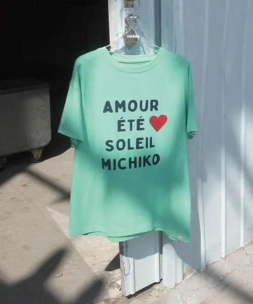 [MICHIKO LONDON KOSHINO] Amour Michiko Tee Mint green / 아무르 미치코 티셔츠 민트 그린