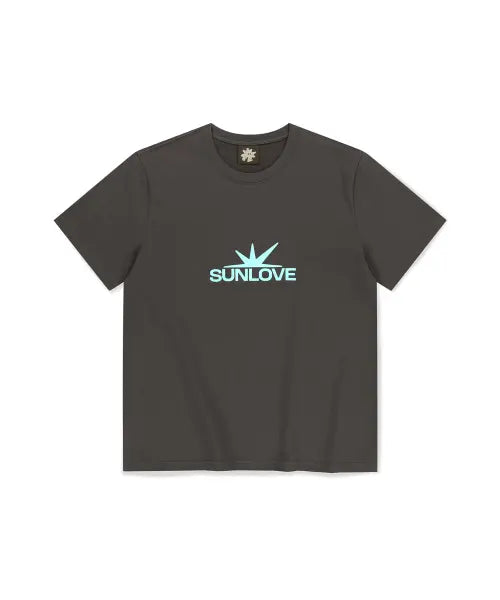 [SUNLOVETOUR] Daybreak Logo Tee Charcoal