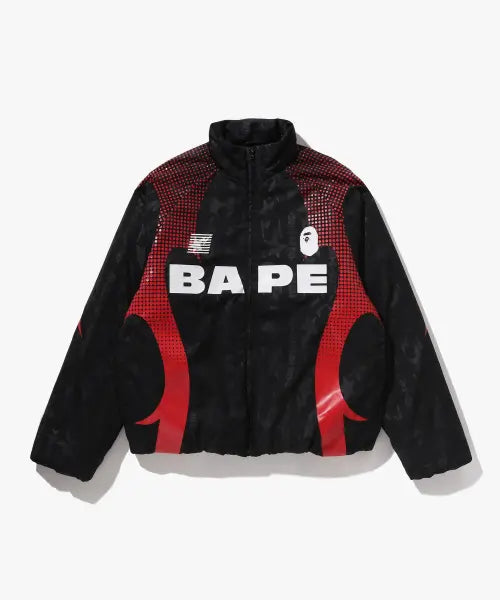 [BAPE] AVA Frame Monogram Jacquard Multi Logo Padded Jacket (M) BLACK / 아바 프레임 모노그램 자카드 멀티 로고 패디드 자켓(M) BLACK