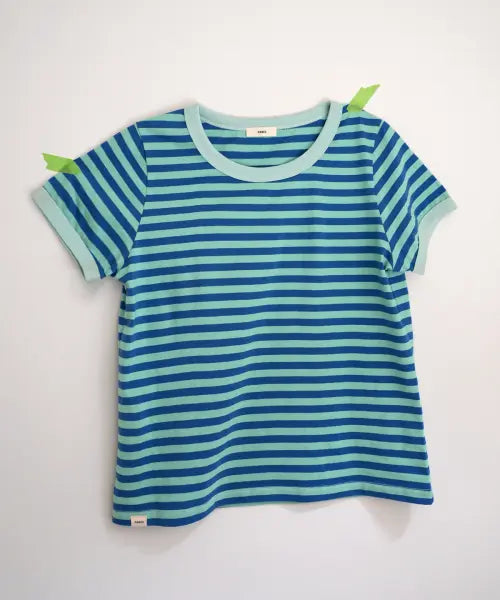 [NAATS] Stripe ringer t-shirt, multi mint