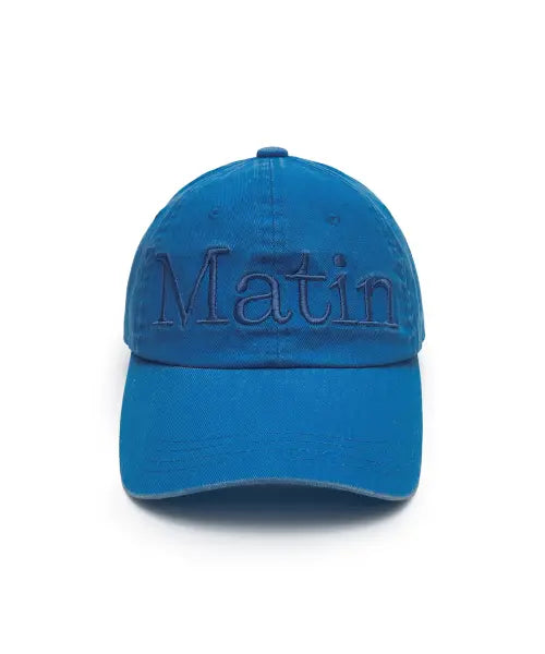 [MATIN KIM] MATIN LOGO WASHED BALL CAP IN BLUE