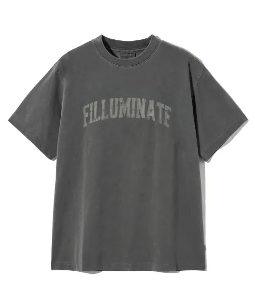 [FILLUMINATE] Essential Arch Logo Pigment T-Shirt-Charcoal / 에센셜 아치 로고 피그먼트 티셔츠-차콜