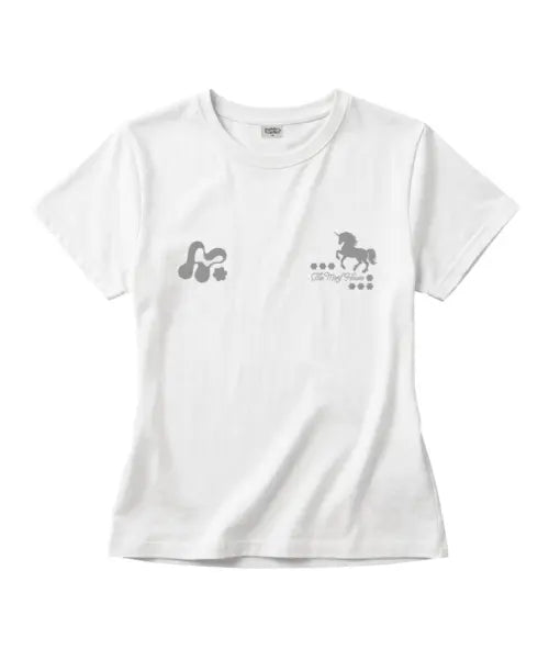 [THEMORFHOUSE] MORF Symbol Unicorn Slim Fit Short Sleeve T-Shirt Ivory / MORF 심볼 유니콘 슬림핏 반팔 티셔츠 아이보리