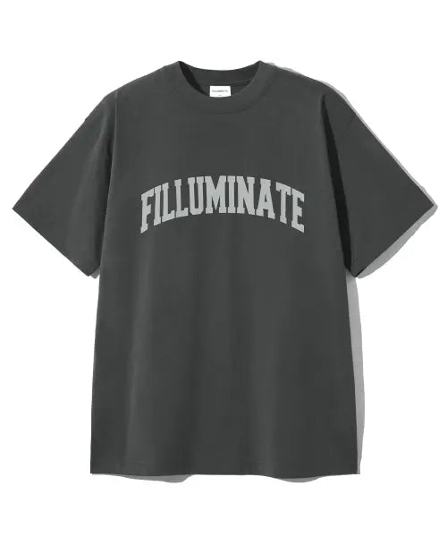 [FILLUMINATE] Essential Arch Logo T-Shirt-Charcoal / 에센셜 아치 로고 티셔츠-차콜