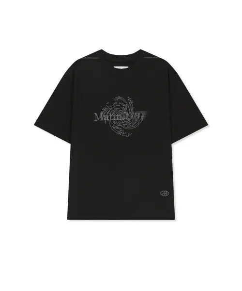 [MATIN KIM] MATIN PACE VORTEX GRAFFITI TOP IN BLACK
