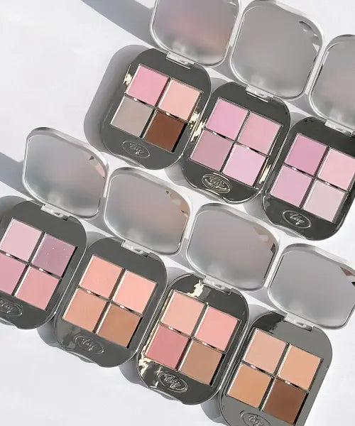 [TOOQ] One by Genuine Magnetic Quad Eyeshadow / 원 바이 제뉴인 마그네틱 아이섀도우 4구 팔레트 (7color)