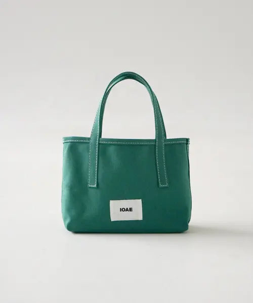[ECRIT] IOAE Mini Canvas Tote Bag - Green / 아이오에 미니 캔버스 토트백 - 그린