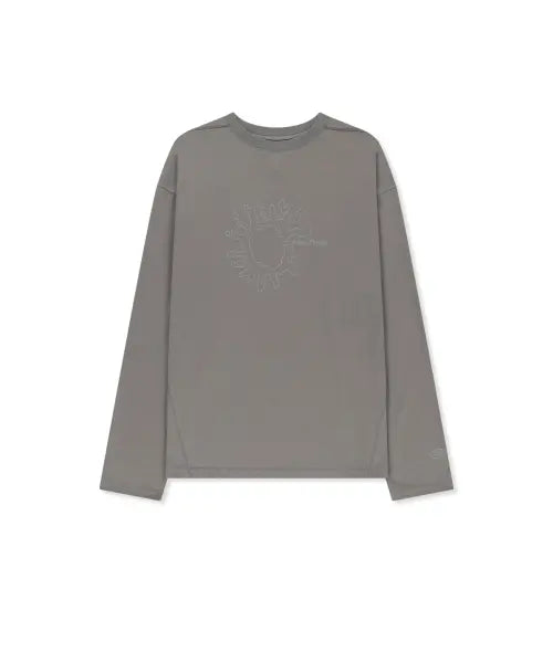 [MATIN KIM] MATIN PACE SUNBURST GRAFFITI COVERED TOP IN CHARCOAL