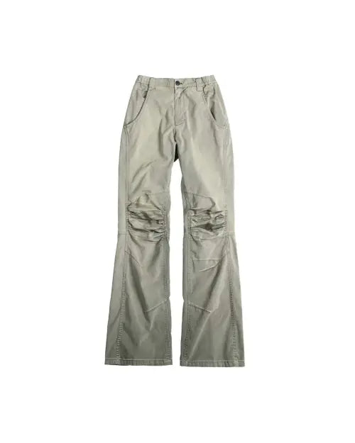 [999HUMANITY] ADVENTURE DYED BOOTSCUT PANT (KHAKI) / 어드벤처 다이드 부츠컷 팬츠 (카키)