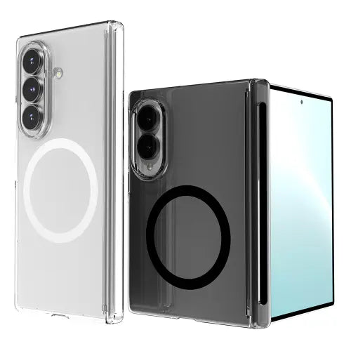 [HIGHON] Galaxy Z Fold 8 Ultra Case with Hinged MagSafe Compatible Clear Hard Back / 갤럭시 Z폴드8 울트라 케이스 힌지 슬립 프로 맥세이프 호환 투명 하드 후면 F971 F976