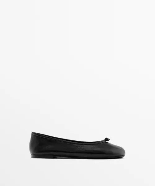 [MASSIMO DUTTI] Knotted Leather Ballerinas / 매듭 레더 발레리나