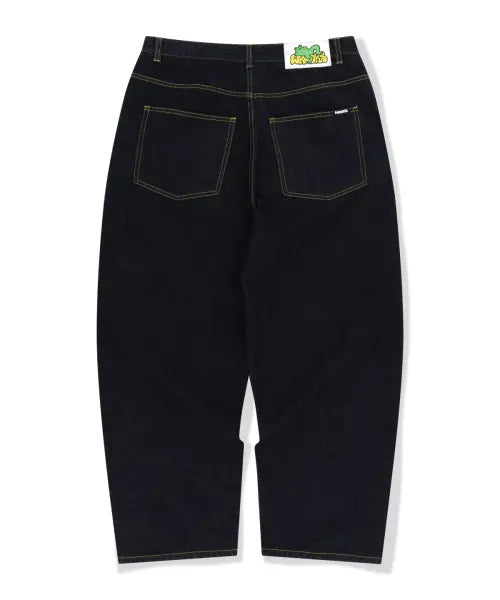 [WKNDRS] FROG WIDE DENIM PANTS (D.BLUE)