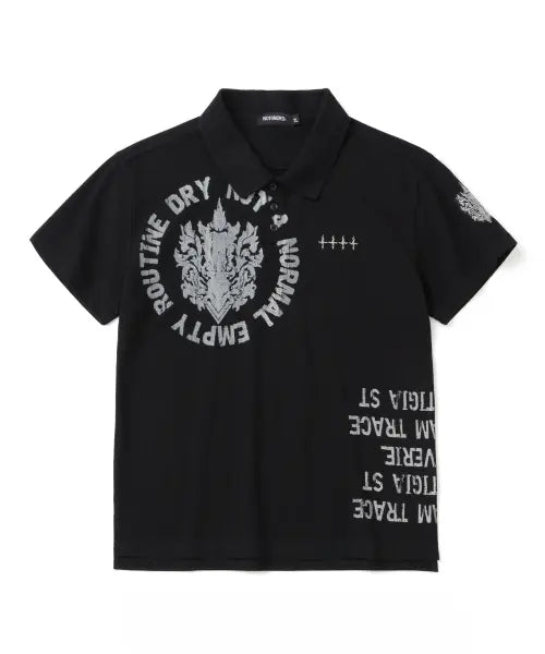 [NOT4NERD] Symbol Crest Polo T-Shirts - Black