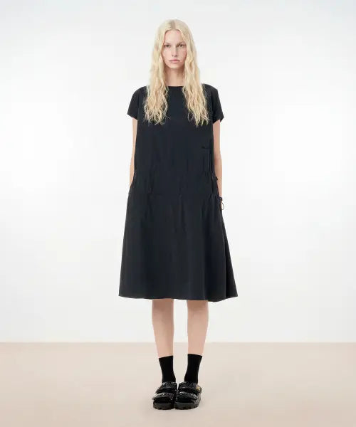 [NORMOR] STRING DETAIL DRESS NAVY / 스트링 디테일 드레스 네이비