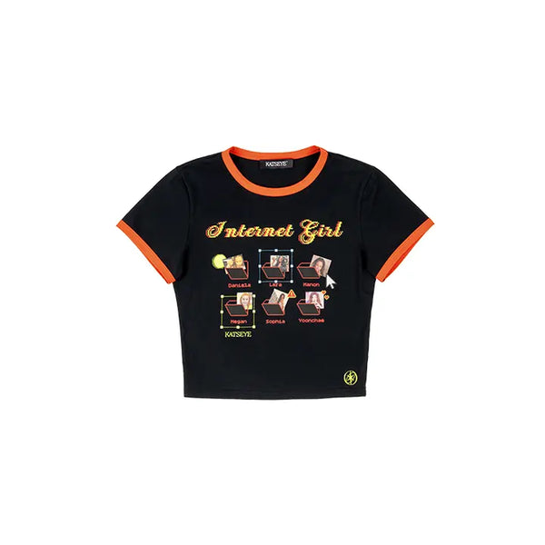[KATSEYE] Baby S/S T-shirts (Black)