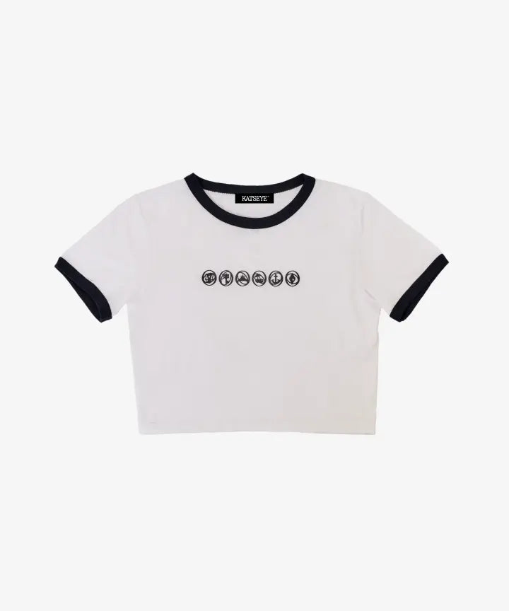 [KATSEYE] S/S Cropped Ringer T Shirt