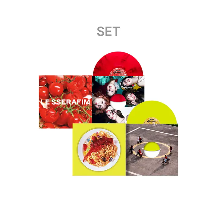 [LE SSERAFIM] 1st Single Album 'SPAGHETTI’ Vinyl (Set)