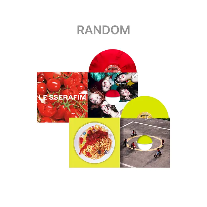 [LE SSERAFIM] 1st Single Album 'SPAGHETTI’ Vinyl (Random)