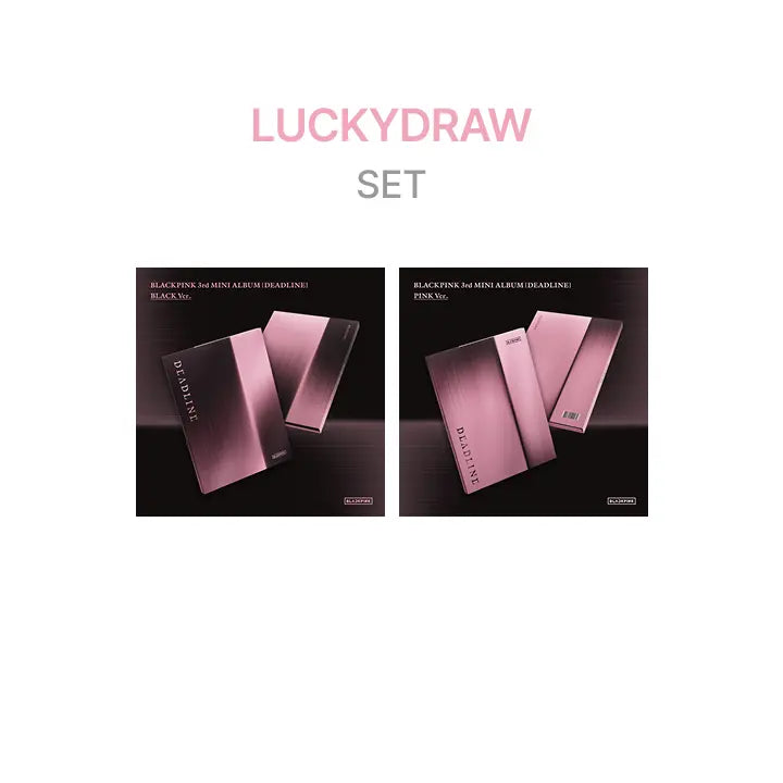 [BLACKPINK] [LUCKY DRAW] BLACKPINK 3rd MINI ALBUM [DEADLINE] BLACK Ver. + PINK Ver. Set