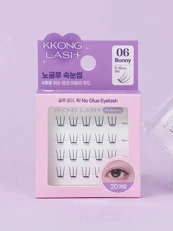 [Gongraeshi] Gonglash No-Glue Eyelashes - #6 Bunny / [#6 바니]꽁래쉬 노글루 속눈썹