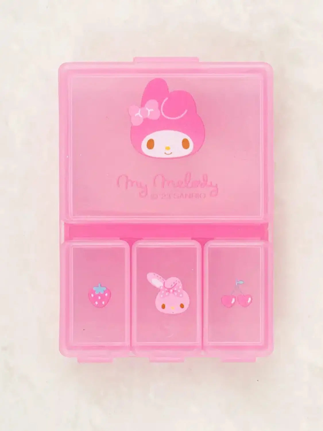 [DAISO] My Melody 4-Section Multi-Purpose Case / 마이멜로디 4분할 다용도 케이스
