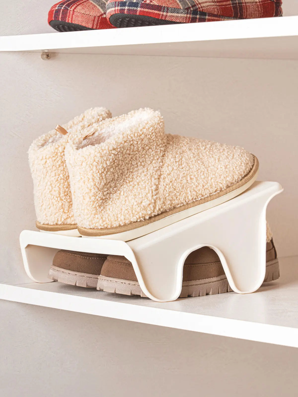 [DAISO] Large Shoe Rack - Ivory / 신발 정리대 대형 아이보리