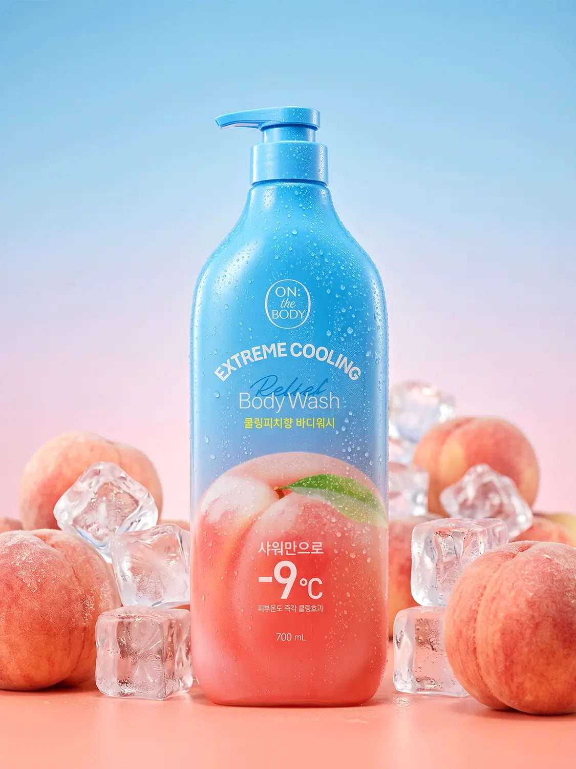 [On The Body] On The Body Cooling Peach Body Wash 700 ml / 온더바디 쿨링피치 바디워시 700 ml
