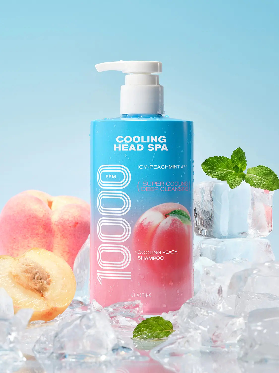[Elastic] Elastine Cooling Head Spa Cooling Peach Shampoo 460 ml / 엘라스틴 쿨링 헤드스파 쿨링피치샴푸 460 ml