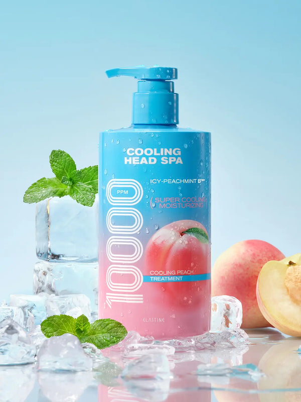 [Elastic] Elastine Cooling Head Spa Cooling Peach Treatment 460ml / 엘라스틴 쿨링 헤드스파 쿨링피치 트리트먼트 460 ml