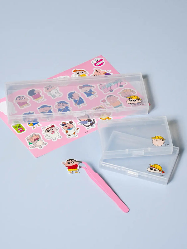 [DAISO] Crayon Shin-chan Deco Sticker Case (Includes 2 Inner Sleeves) / 짱구 데코스티커 케이스 이너 2개 포함