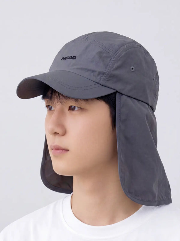 [Head] HEAD Detachable Neck Gaiter Hat Charcoal / HEAD 탈부착 목 가림 모자 차콜