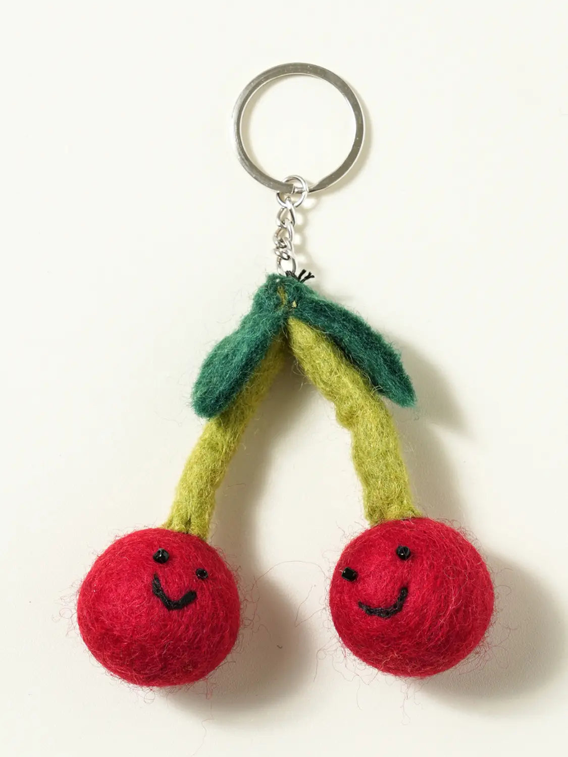 [DAISO] Wool Key Holder - Cherry / 양모 키홀더 체리