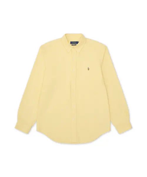 [POLO RALPH LAUREN] CUBDPPCS-LONG SLEEVE-SPORT SHIRT CLASSIC OXFORD-YELLOW / 커스텀핏 옥스포드 셔츠-옐로우