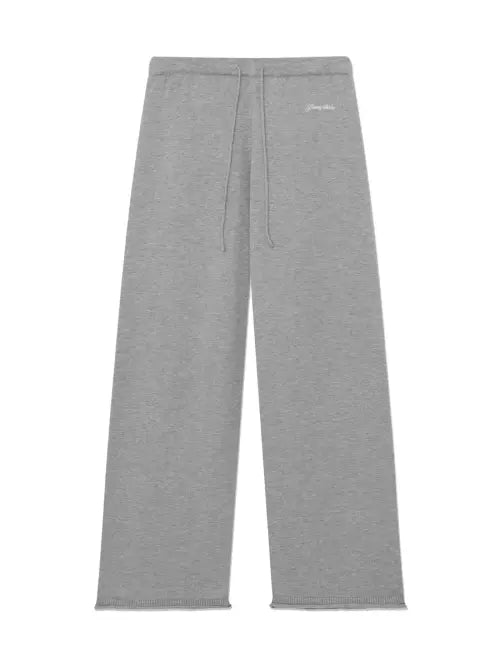 [GLOWNY] G HUG KNIT PANTS (MELANGE GRAY)