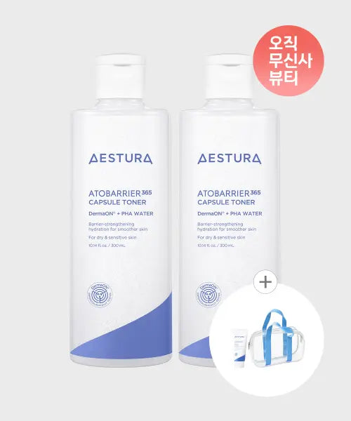 [AESTURA] Atobarrier365 Capsule Toner 300ml (2-pack) / 아토베리어365 캡슐토너 300ml 2개