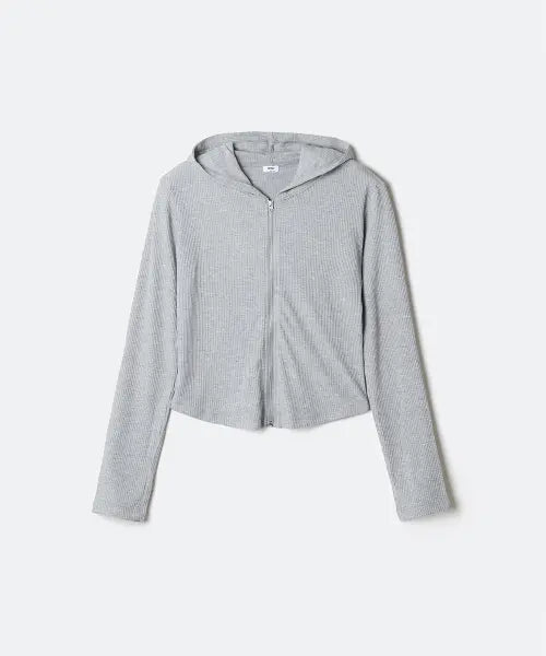 [SPAO] Air Viscose Ribbed Hood Zip-Up / [에어비스코스] 골지 후드집업_SPMZG37G02